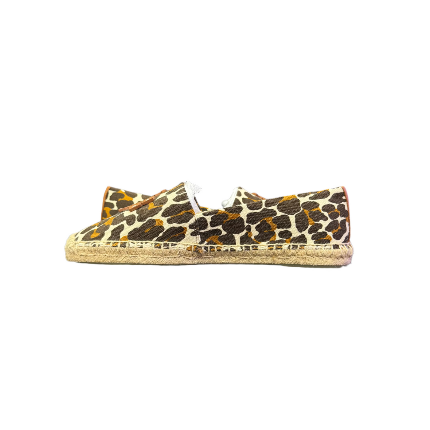 Tory Burch Canvas Espadrille Flats Leopard