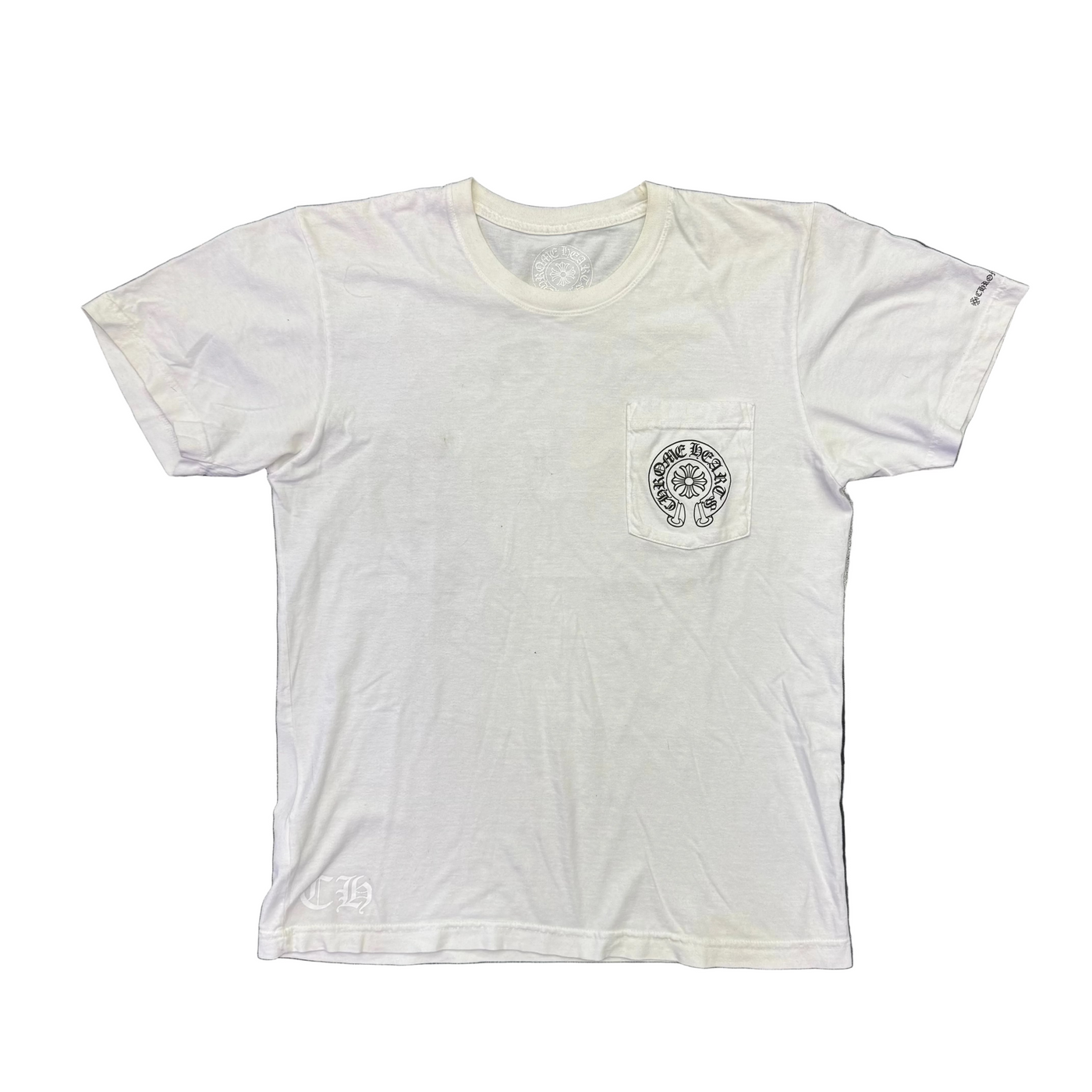 Chrome Hearts Horse Shoe Logo Pocket T-Shirt White