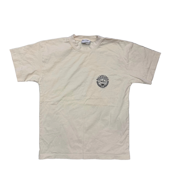 Balenciaga Logo T-Shirt Cream Black