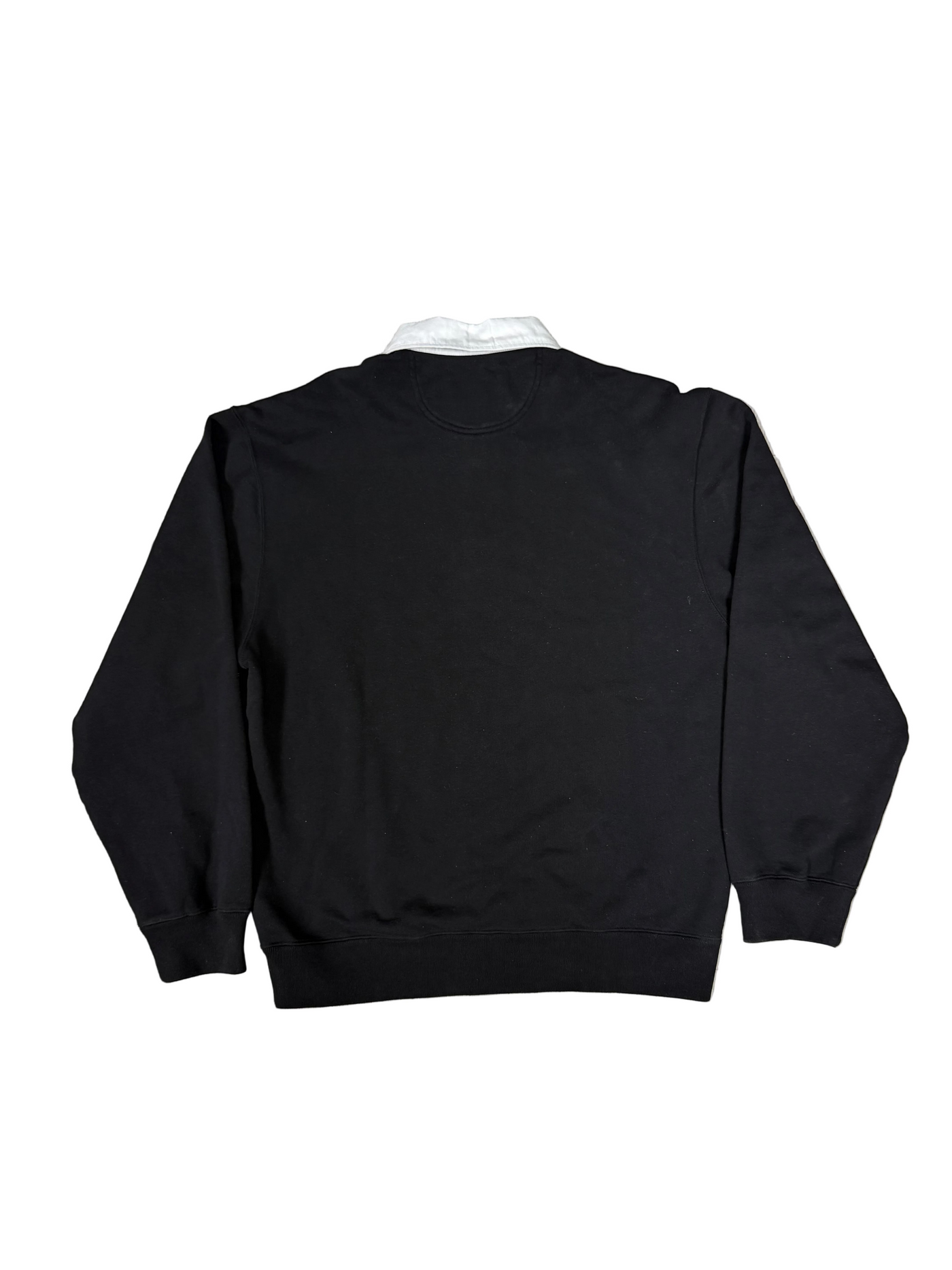 October's Very Own OVO Black Collared Crewneck Sweater