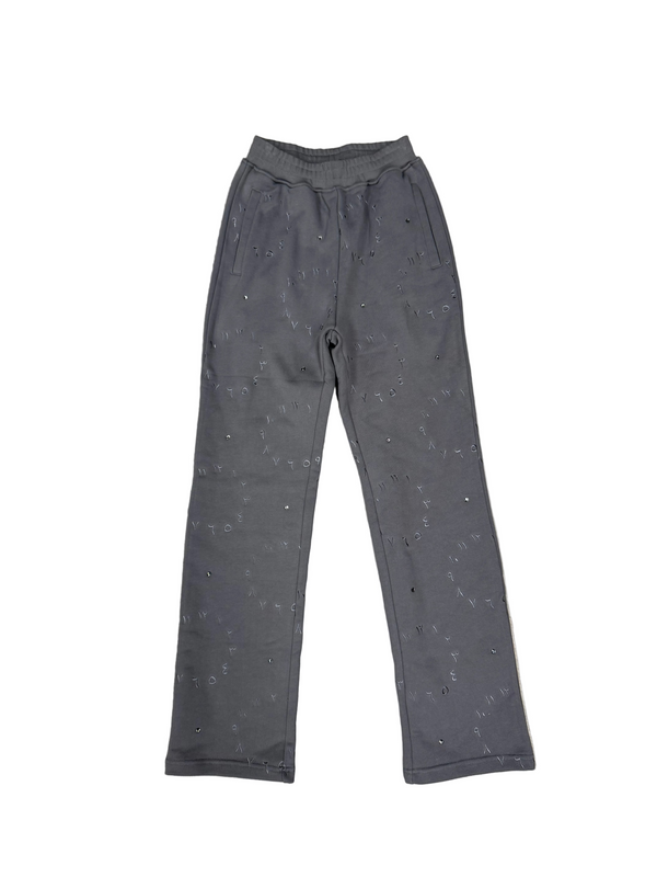 Niviour Rhinestone Timeless Sweatpant Grey