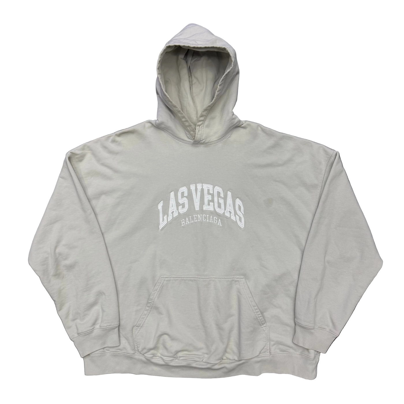 Balenciaga Las Vegas Cities Hoodies Beige