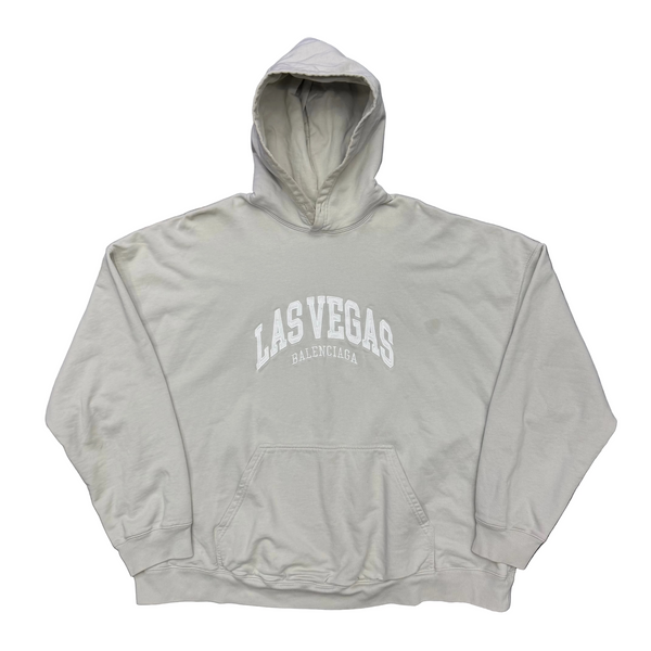 Balenciaga Las Vegas Cities Hoodies Beige