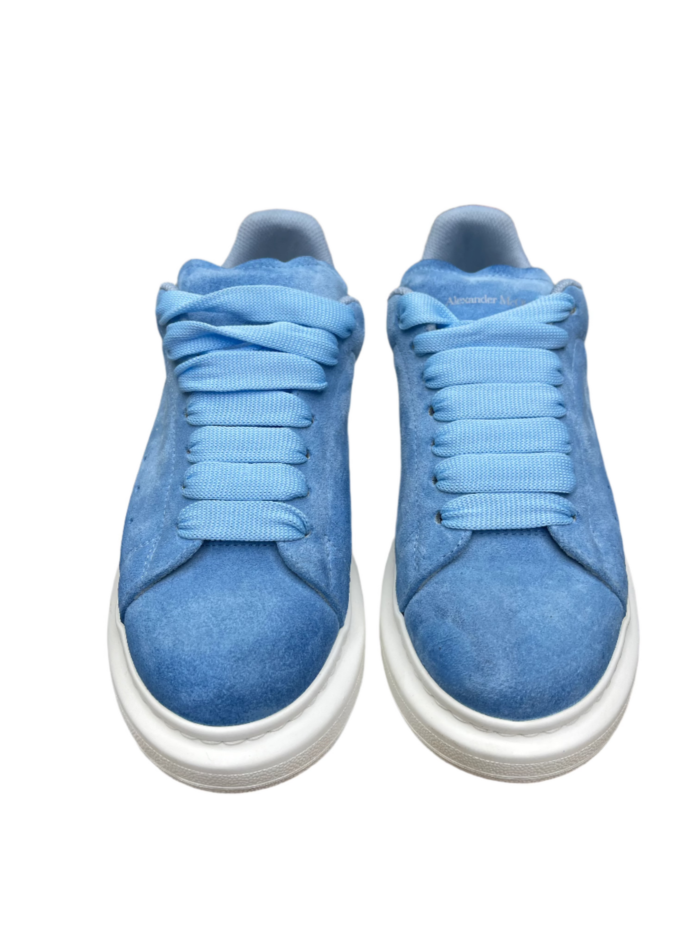 Alexander McQueen Oversized Suede Power Blue