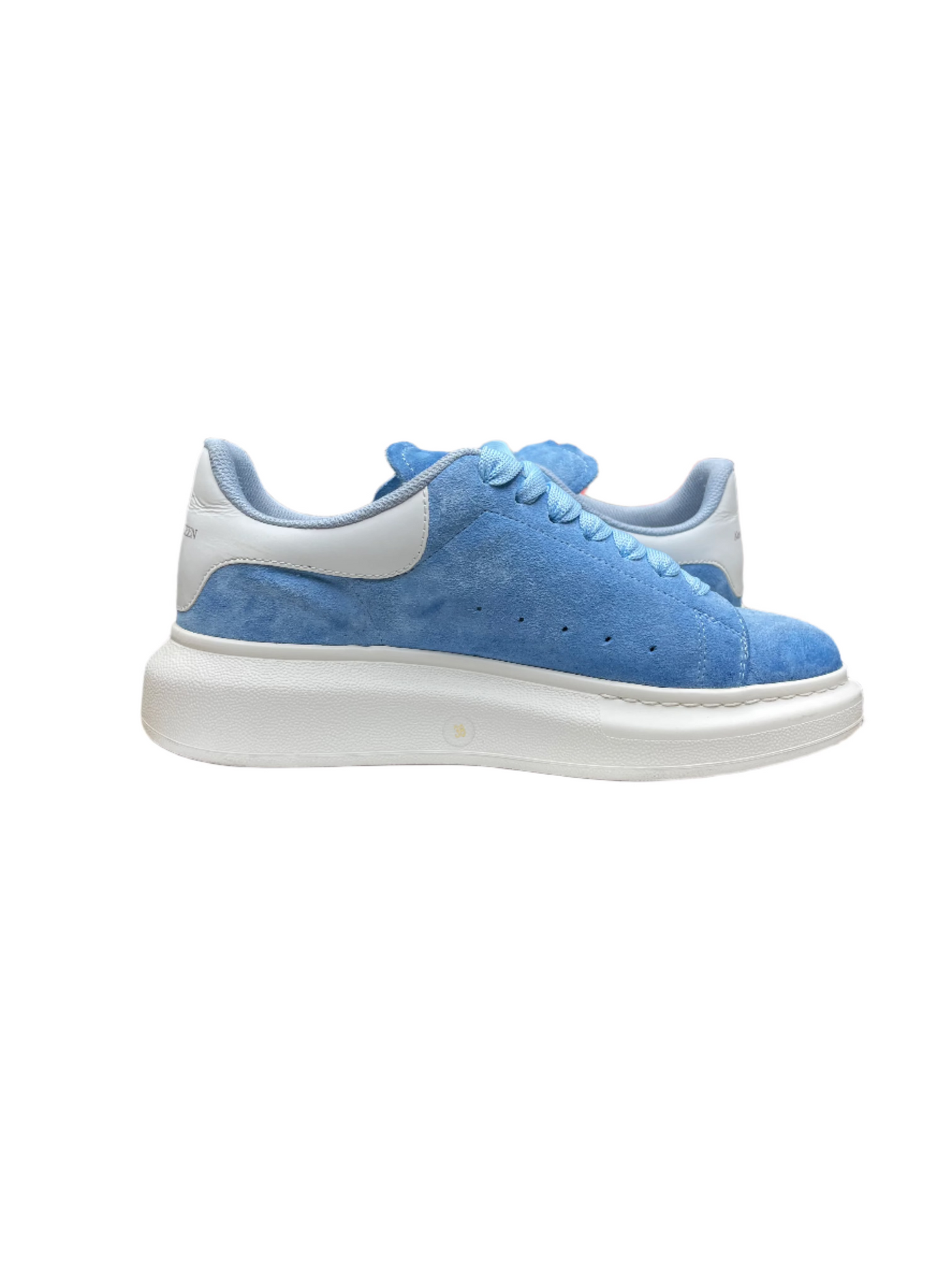 Alexander McQueen Oversized Suede Power Blue