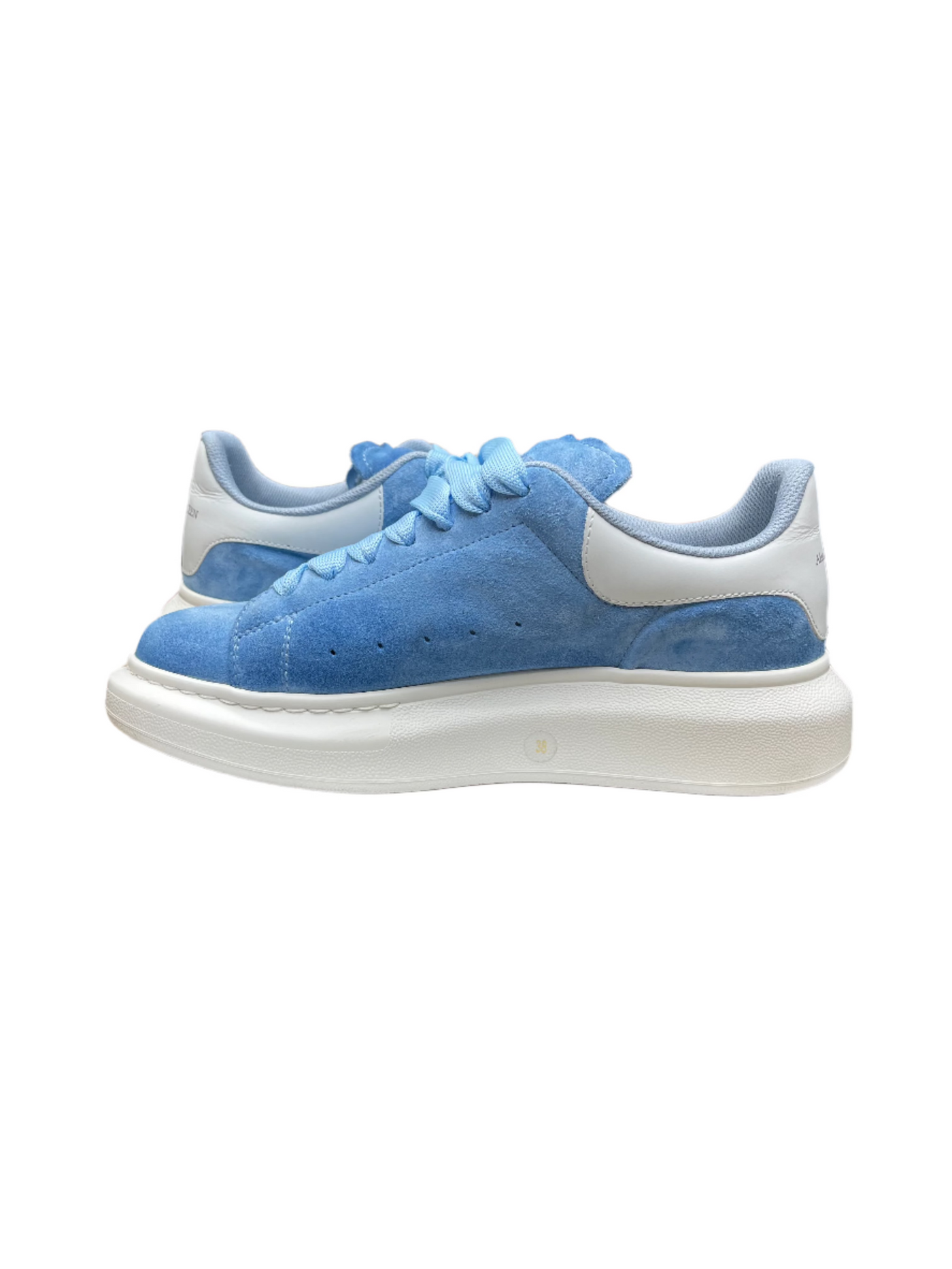Alexander McQueen Oversized Suede Power Blue