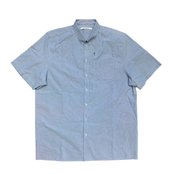 Givenchy Riccardo Tisci Chambray Cross Shirt Blue