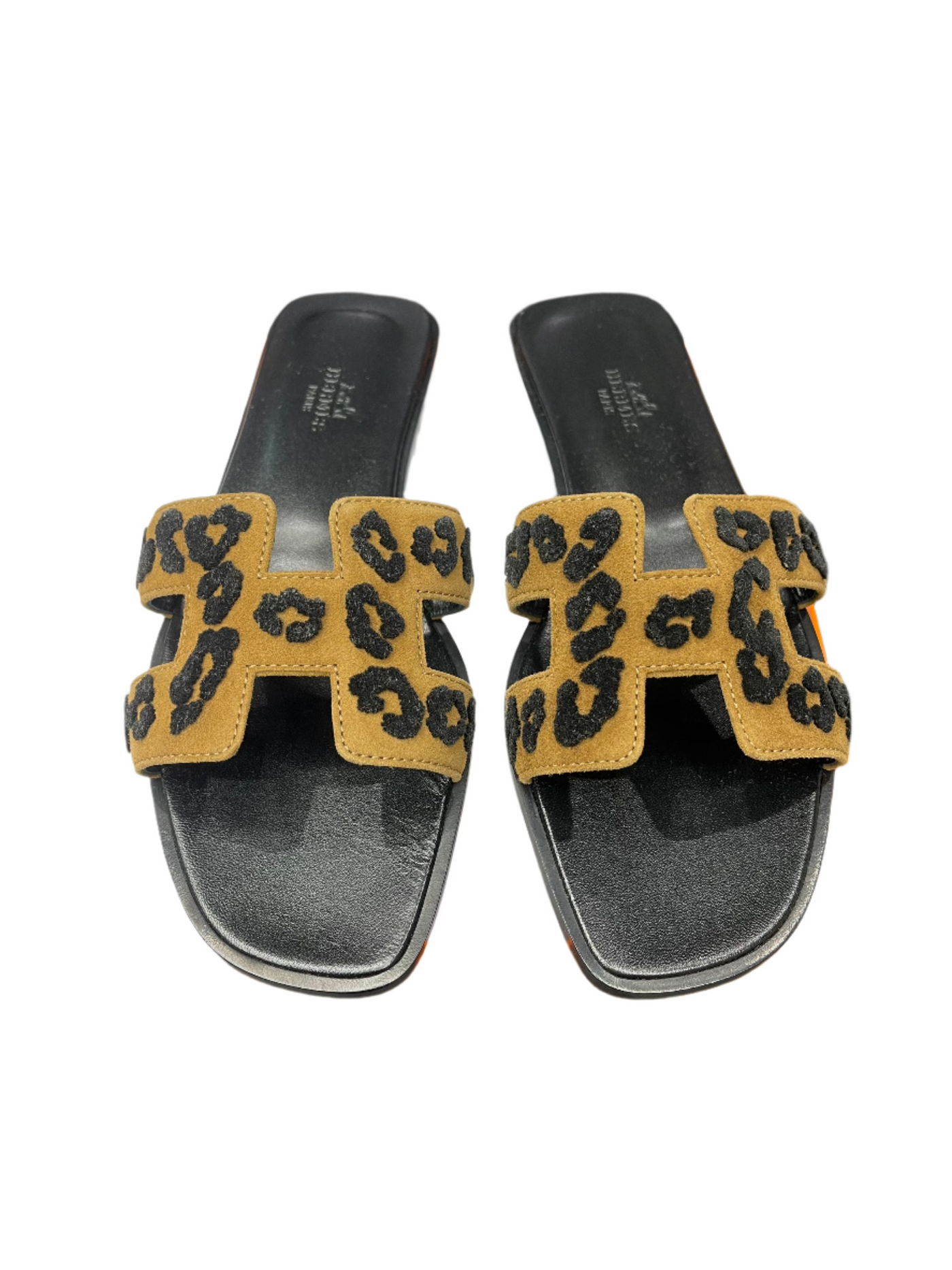 Hermes Oran Sandal Brun Fume