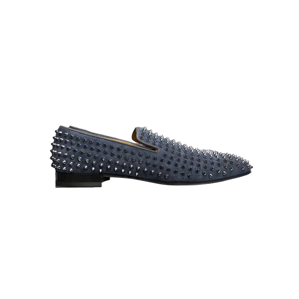 Christian Louboutin Dandelion Spikes Flats Navy