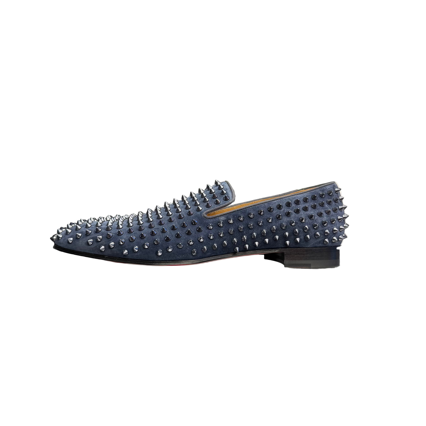 Christian Louboutin Dandelion Spikes Flats Navy