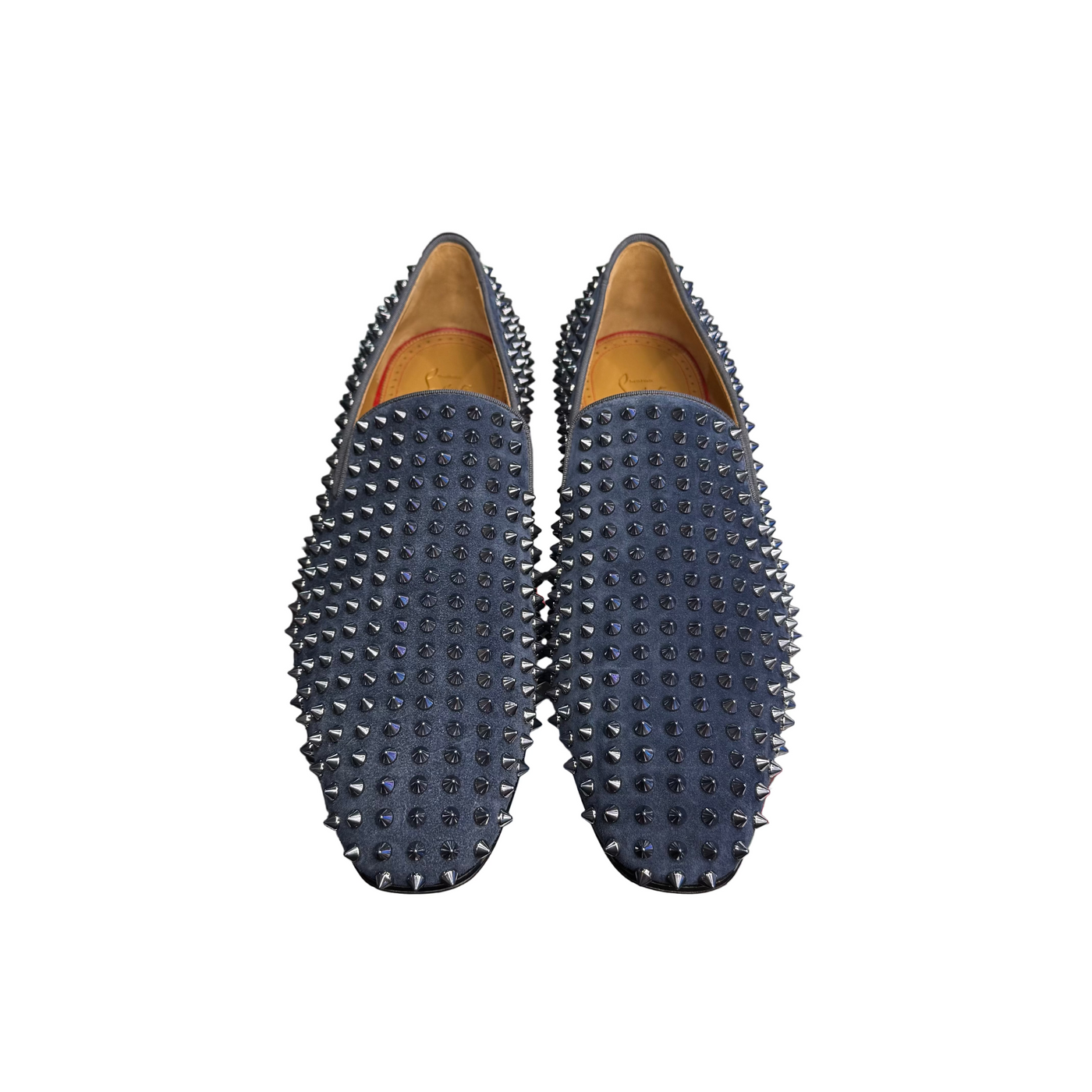 Christian Louboutin Dandelion Spikes Flats Navy