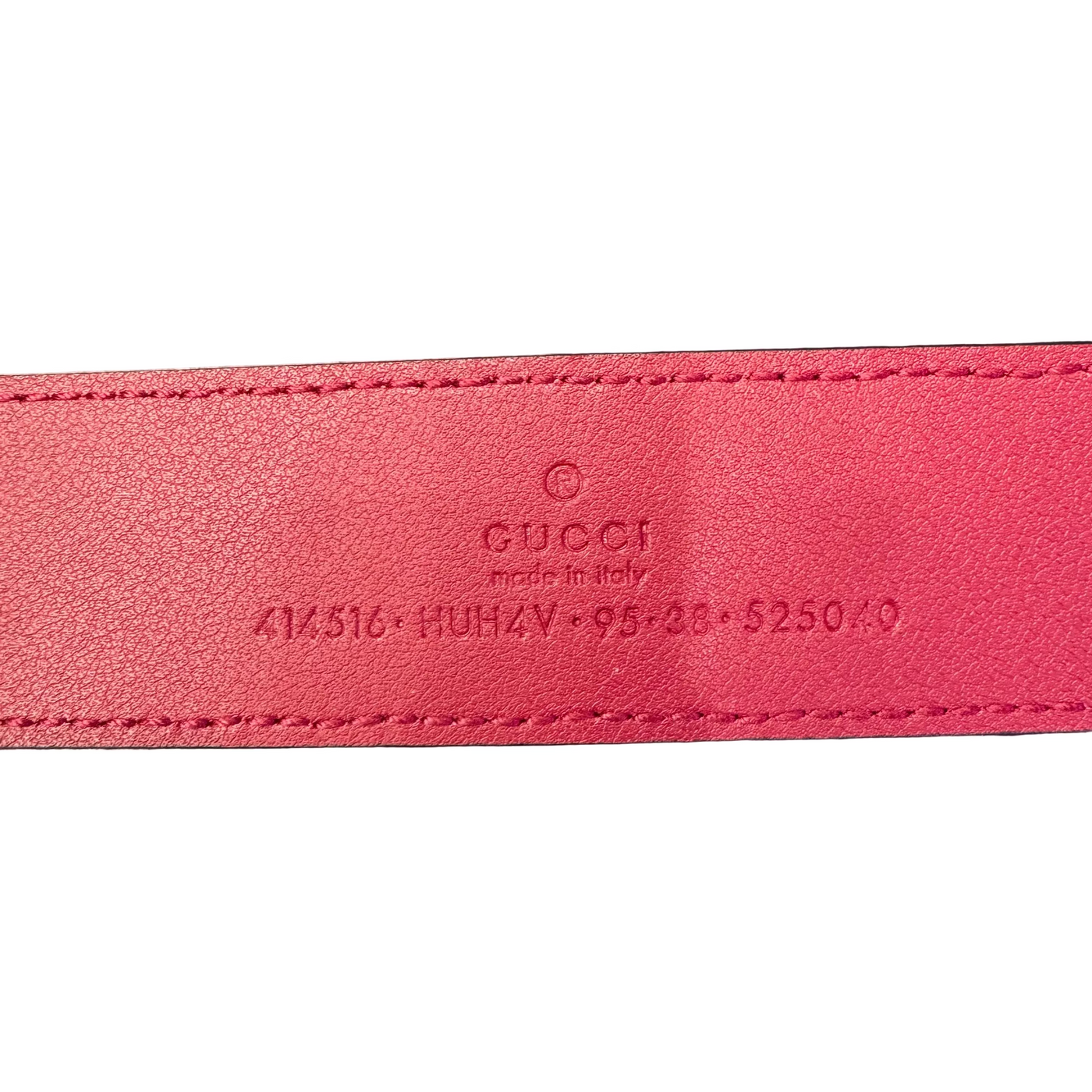 Gucci GG Marmont Belt Beige Red