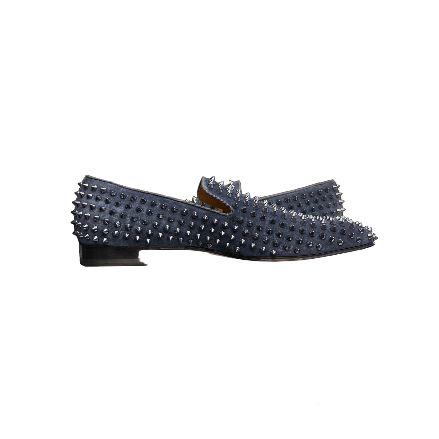 Christian Louboutin Dandelion Spikes Flats Navy