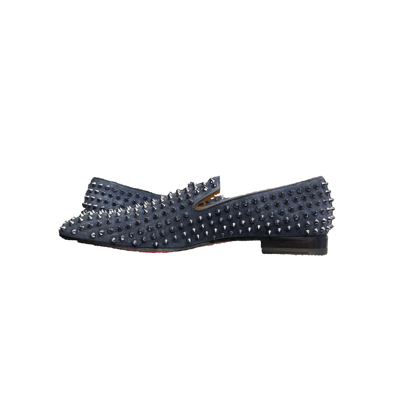 Christian Louboutin Dandelion Spikes Flats Navy