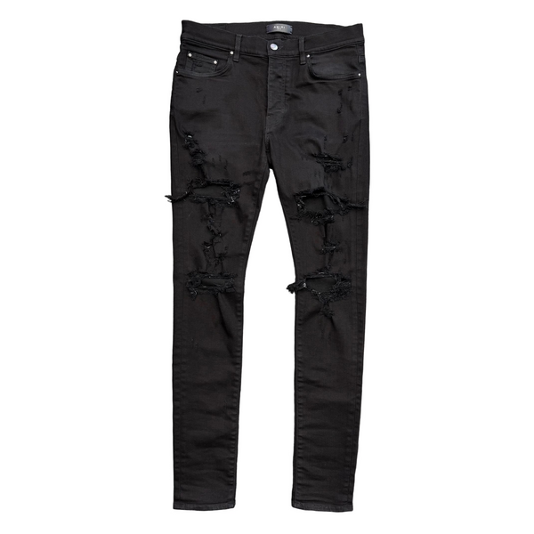 Amiri MX1 Distressed Jeans Black