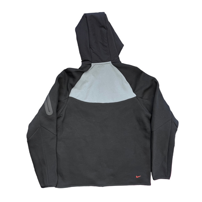 Nike Tech Fleece Windrunner Zip-Up Jacket Black Bright Crimson