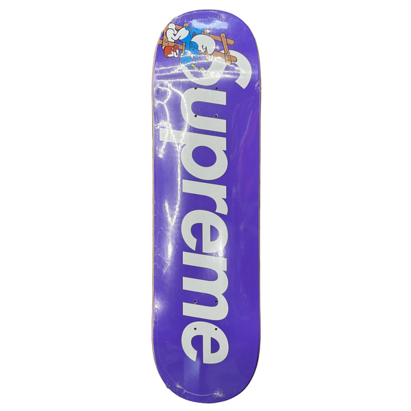 Supreme Smurfs Skateboard Deck Purple