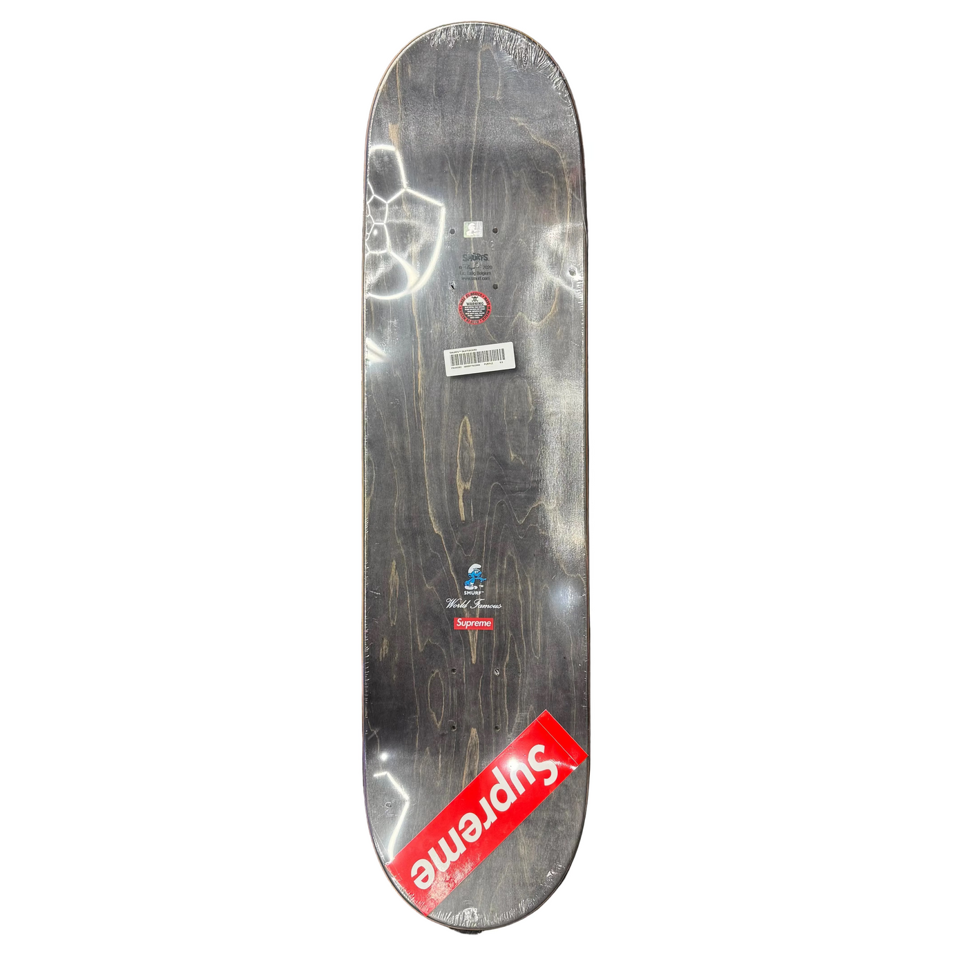 Supreme Smurfs Skateboard Deck Purple