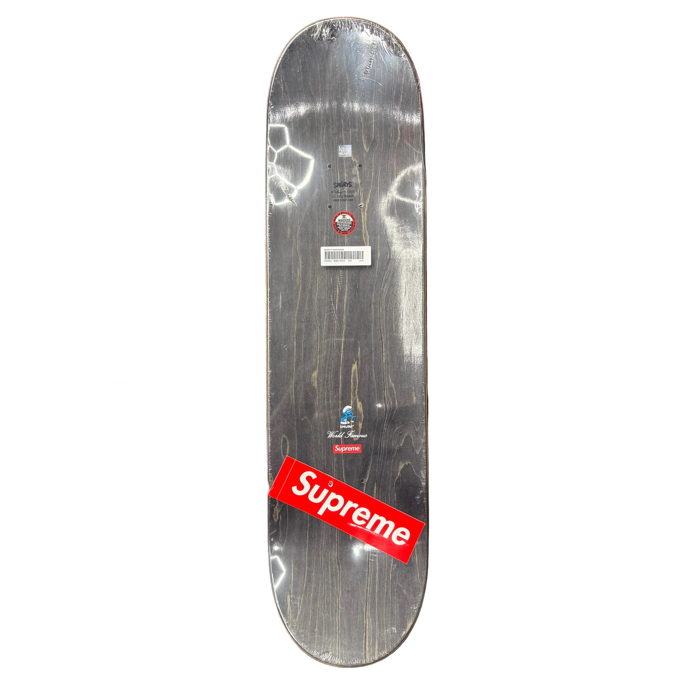 Supreme Smurfs Skateboard Deck Red