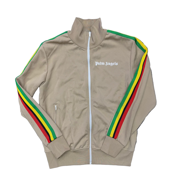 Palm Angels Exodus Track Jacket Nougat White
