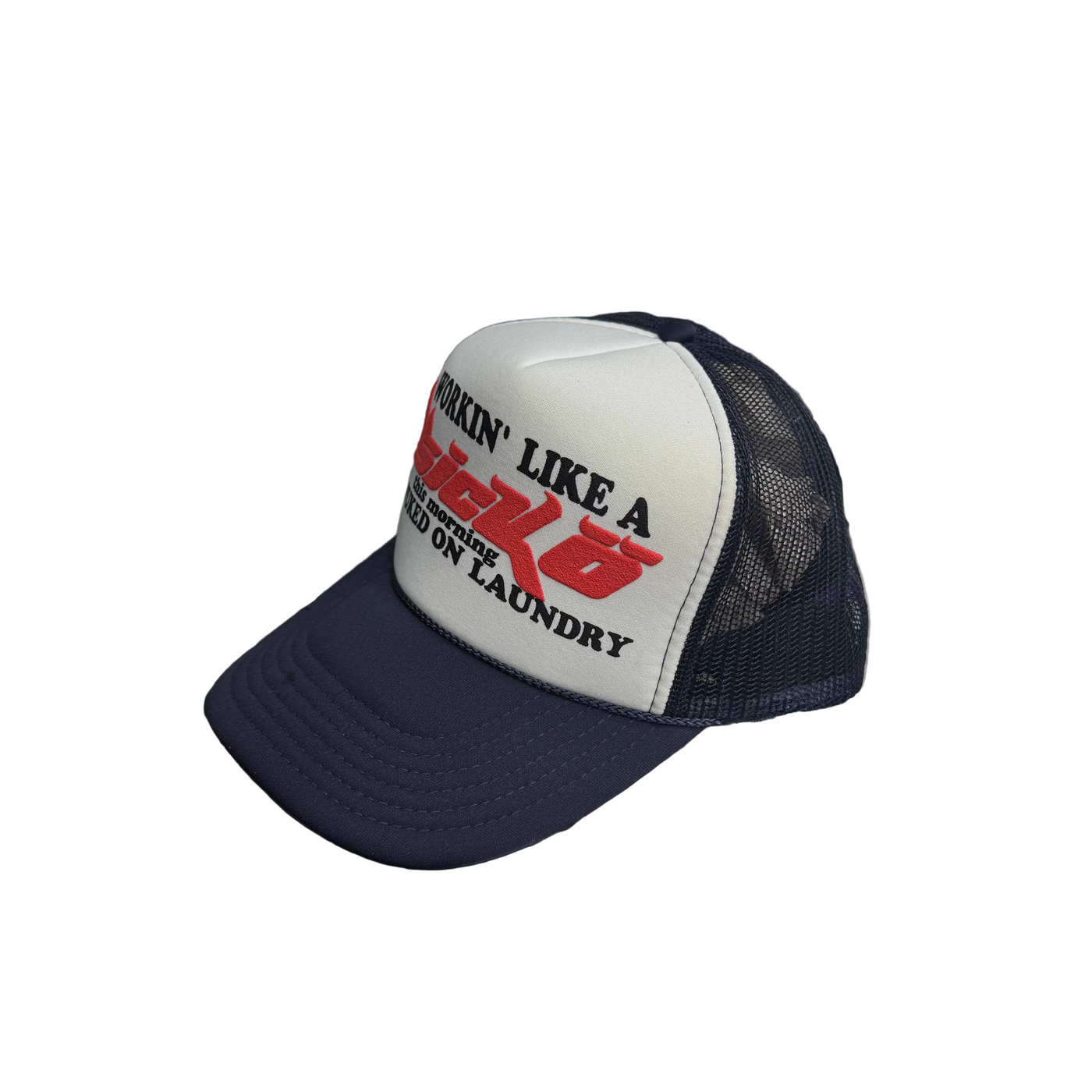 Sicko Laundry Trucker Hat Navy White