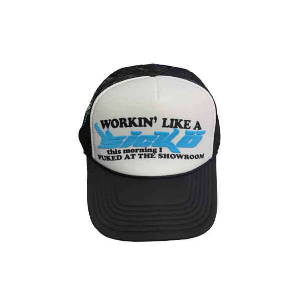 Sicko Laundry Trucker Hat Black White