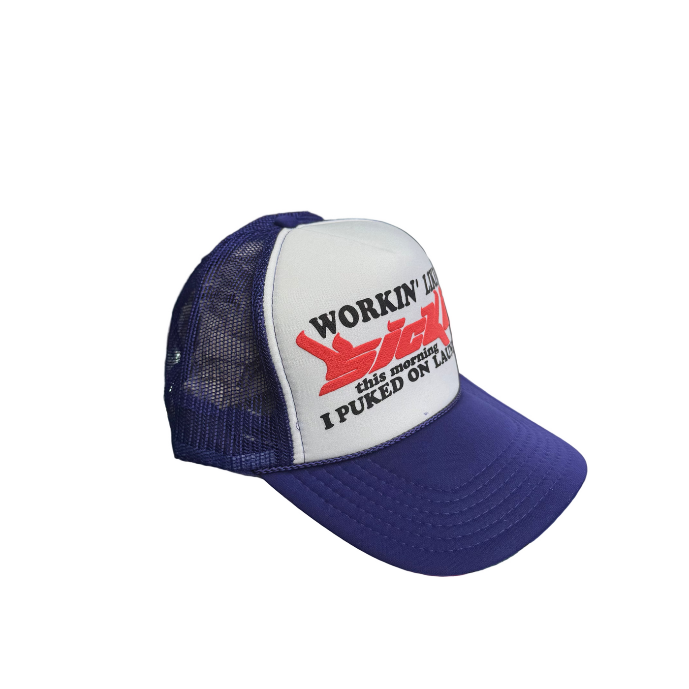 Sicko Laundry Trucker Hat Purple White
