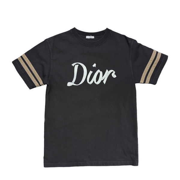 Dior Relaxed Fit Ribbon Logo T-Shirt Black