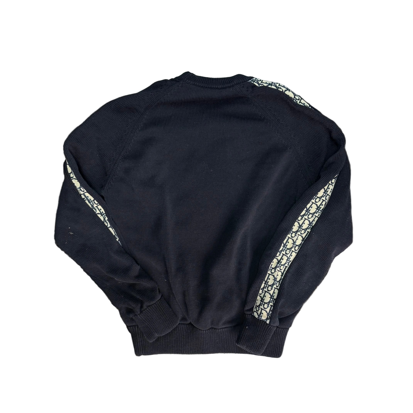 Dior Oblique Insert Sweater Deep Blue