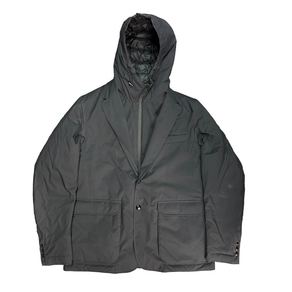 Moncler Goodsir Quilted Down Hooded Jacket Black