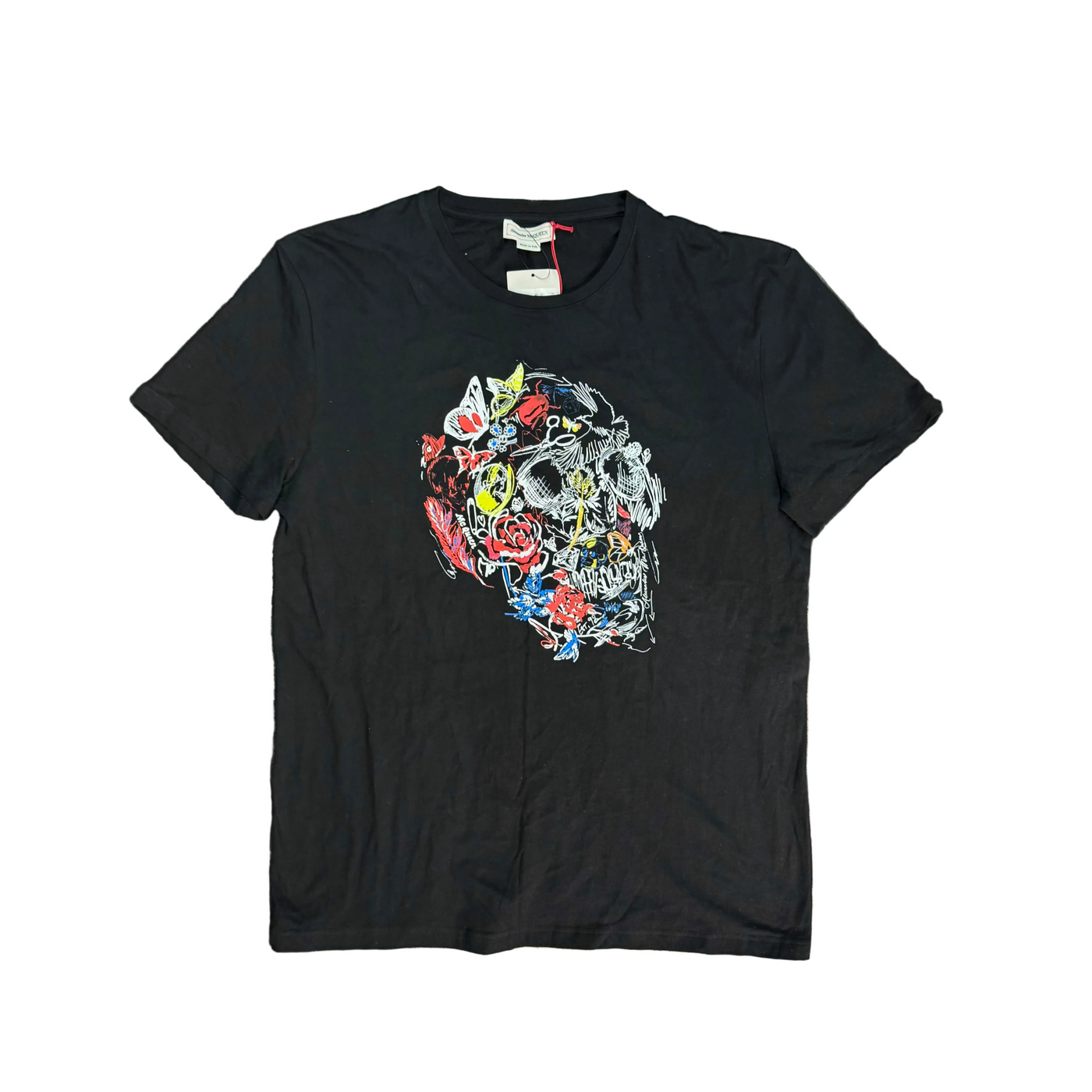 Alexander McQueen Skull Sketch Tee Black