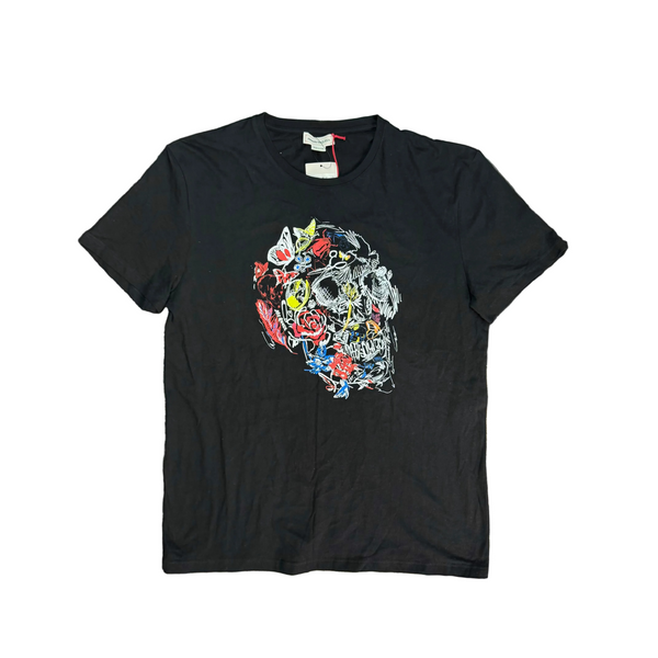 Alexander McQueen Skull Sketch Tee Black