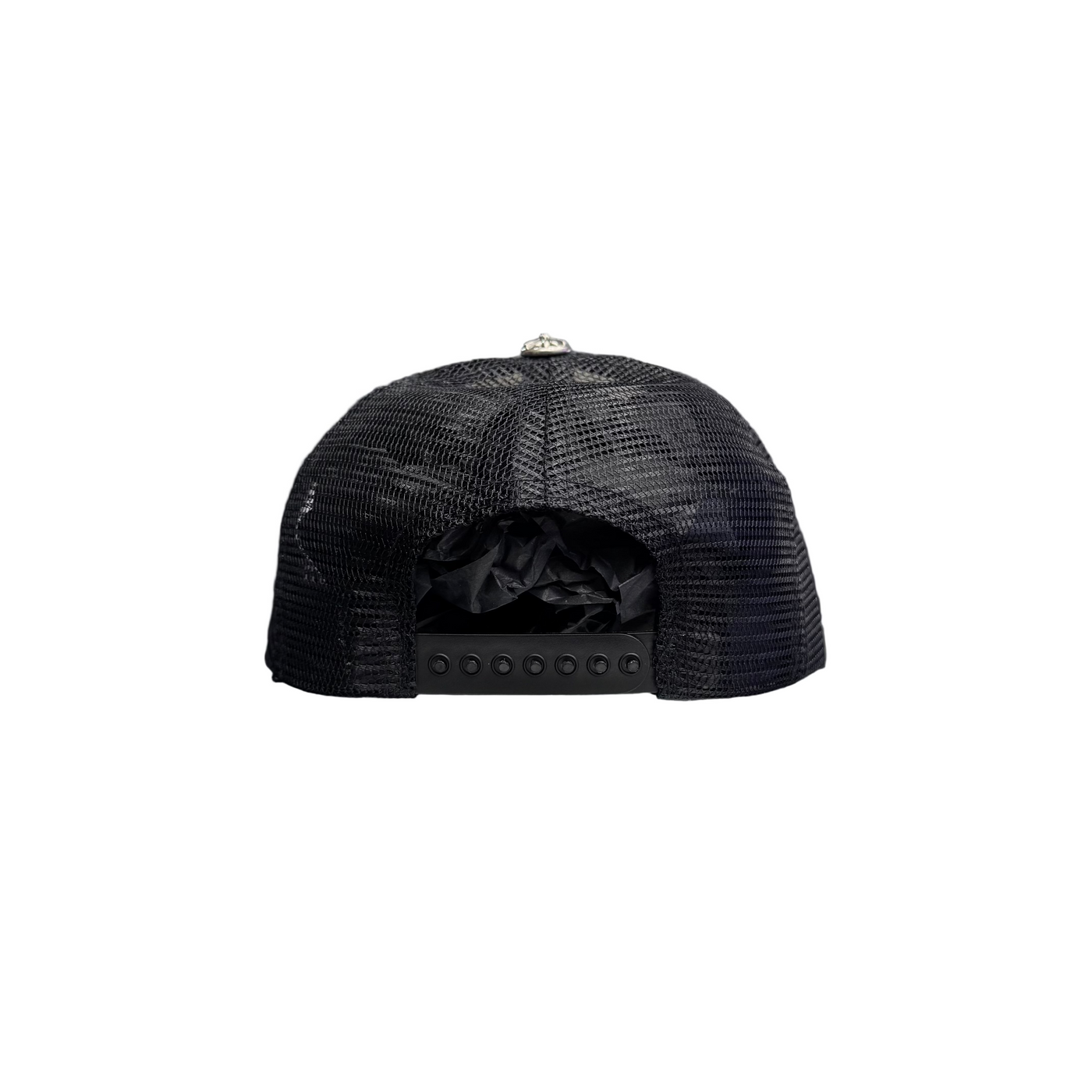 Chrome Hearts F**K Hollywood Trucker Hat Black White