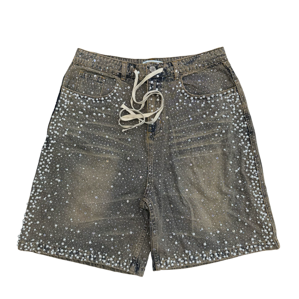 Vale Forever Rainstorm Jean Shorts Washed Blue