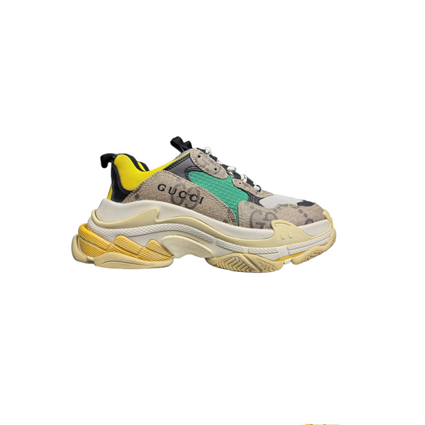 WMNS Gucci x Balenciaga Triple S The Hacker Project Beige Yellow
