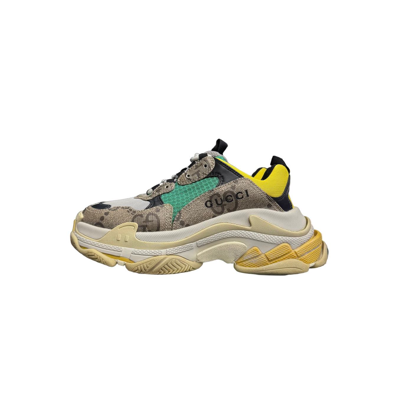 WMNS Gucci x Balenciaga Triple S The Hacker Project Beige Yellow