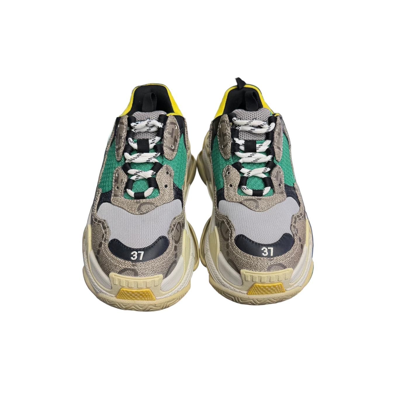 WMNS Gucci x Balenciaga Triple S The Hacker Project Beige Yellow