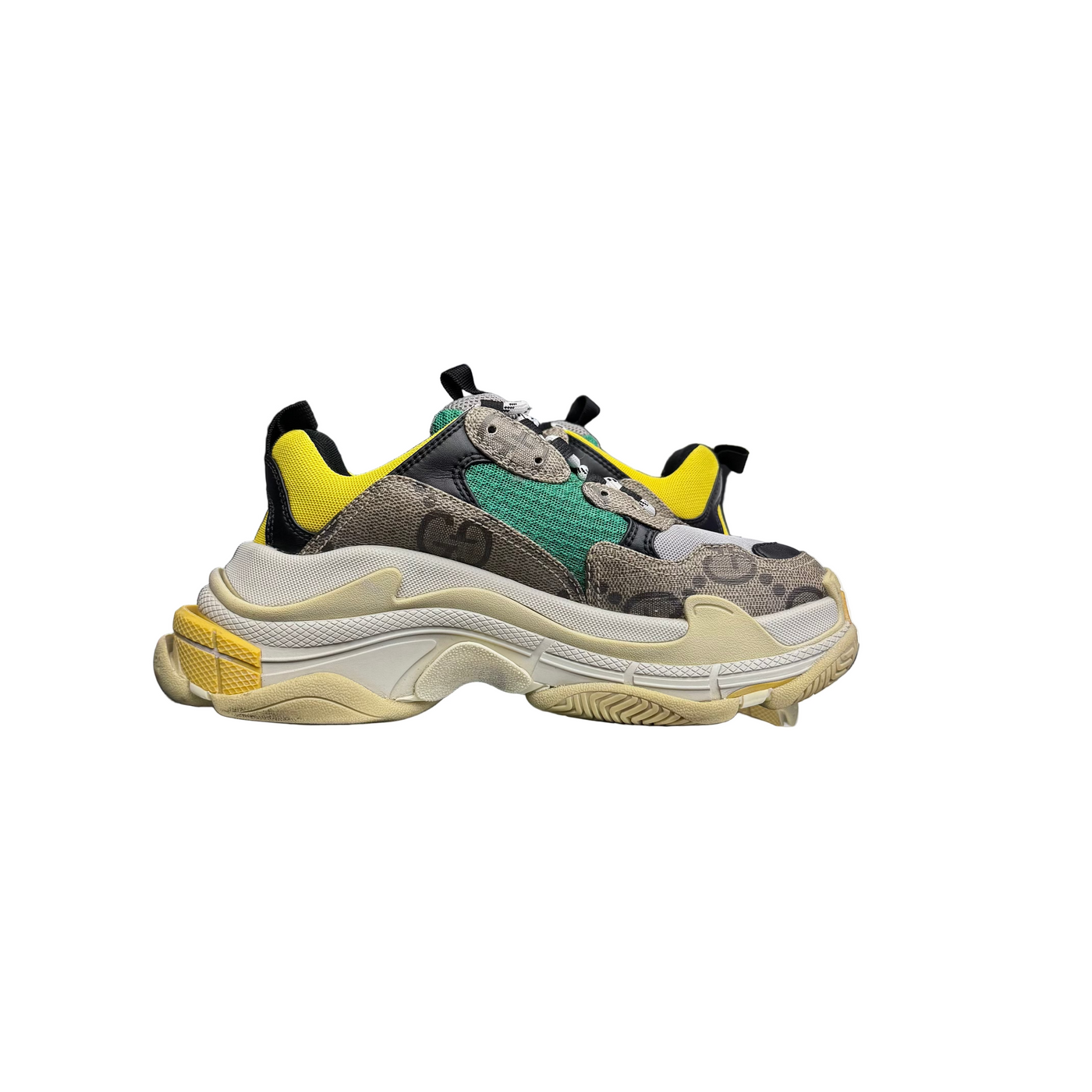 WMNS Gucci x Balenciaga Triple S The Hacker Project Beige Yellow
