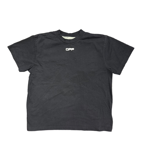 Off-White Airport Tape Oversize Tee Black