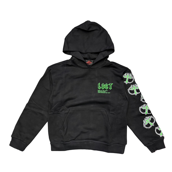 Lost Intricacy MITT Hoodie Black Green