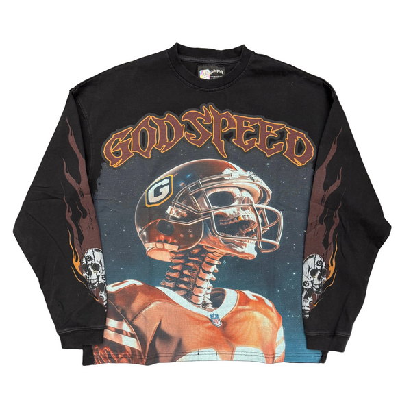 Godspeed Morale L/S Tee Black Wash