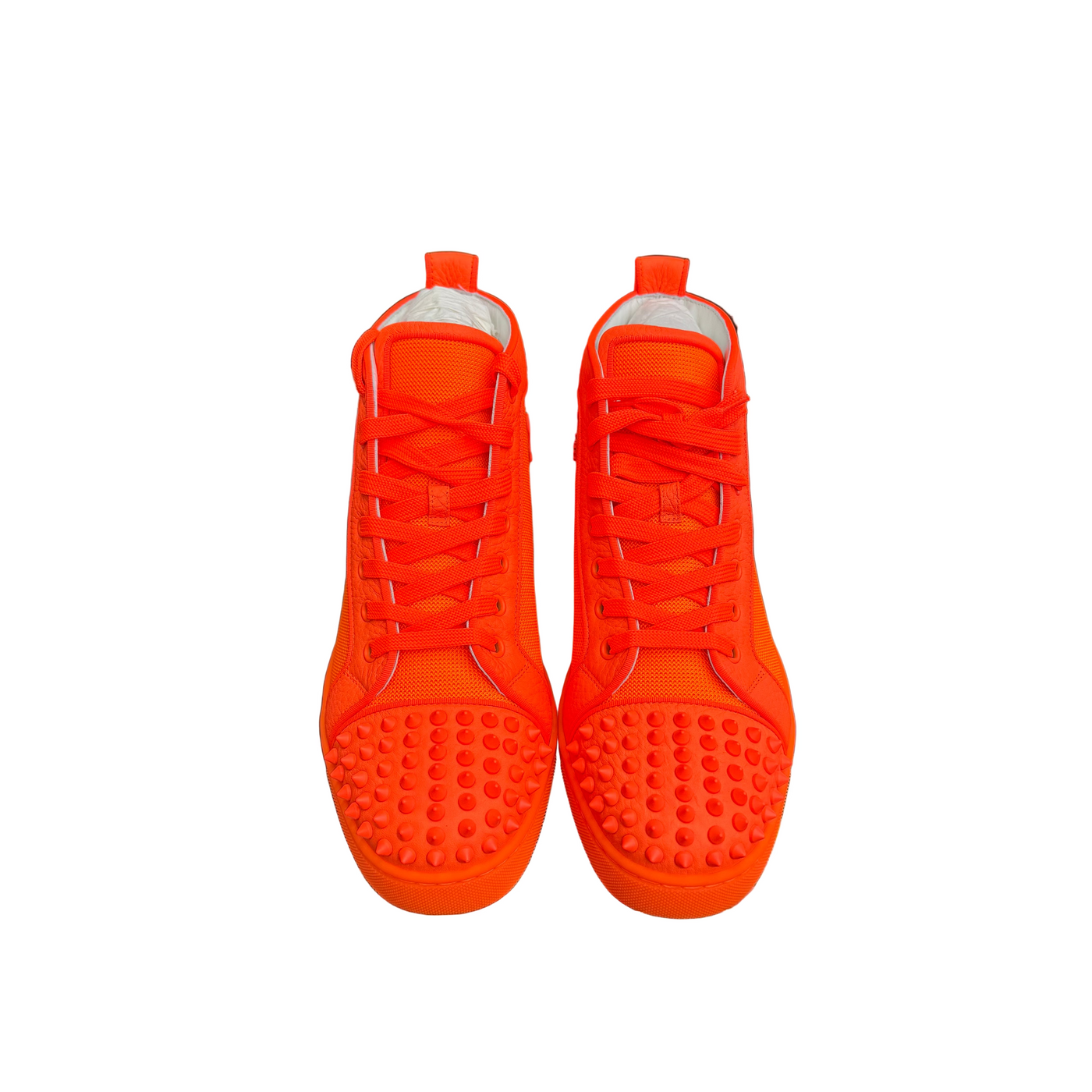 Christian Louboutin Spikes Orlato Flat High Orange