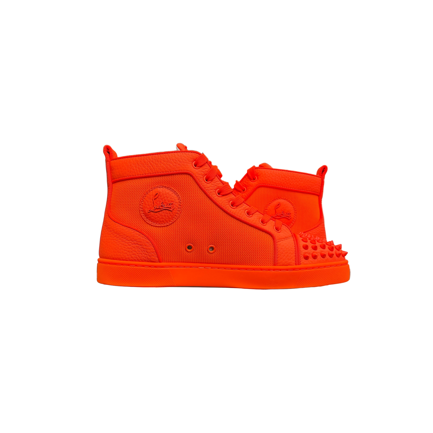 Christian Louboutin Spikes Orlato Flat High Orange