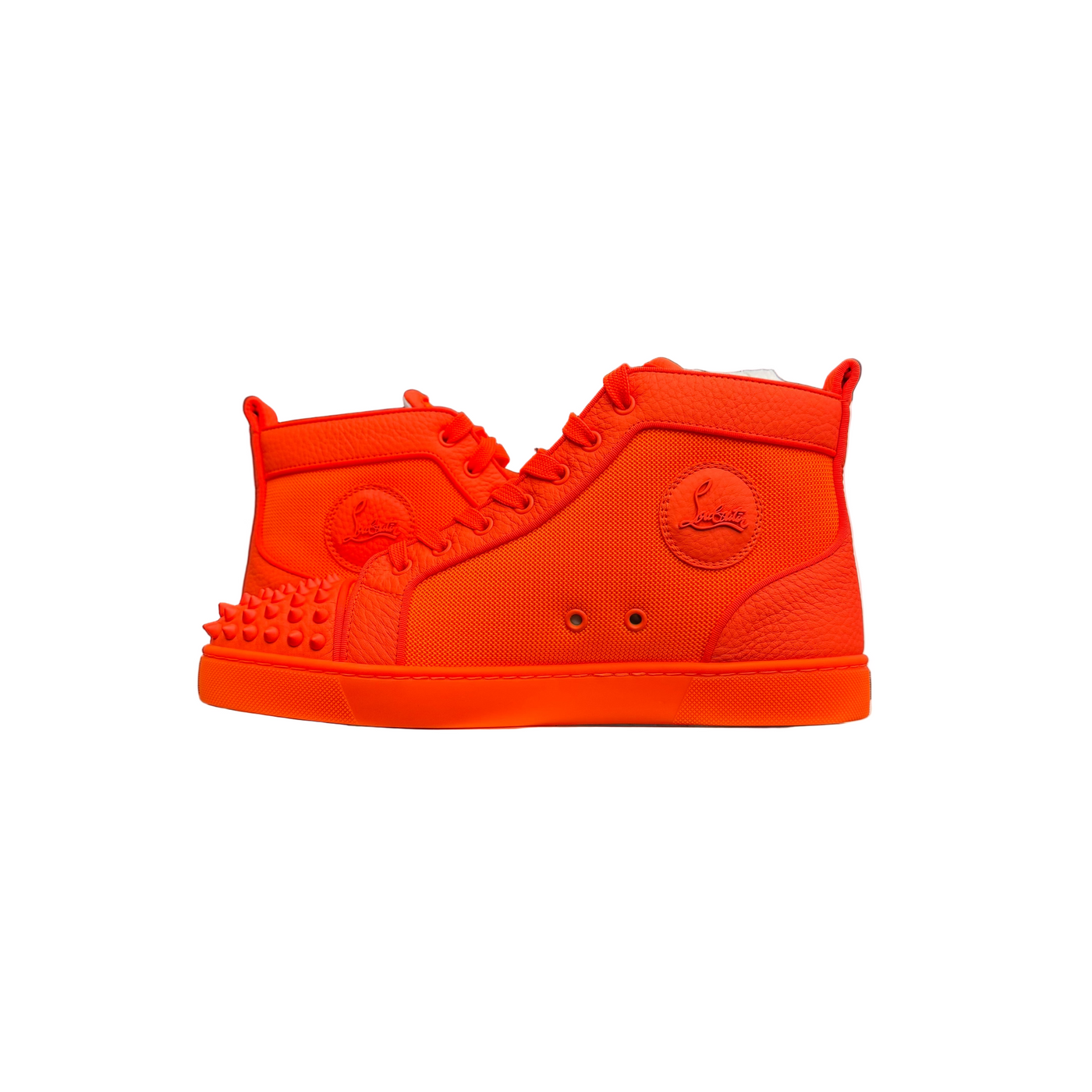 Christian Louboutin Spikes Orlato Flat High Orange