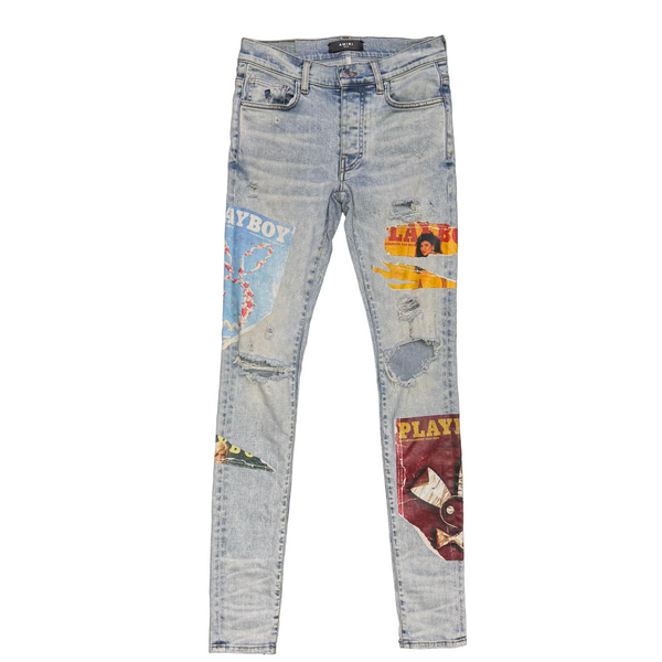 Amiri Playboy Jeans Blue