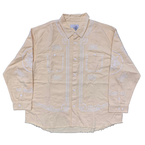 Kith Raw Hem Denim Apollo Shirt Blonde