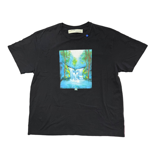 Off-White Waterfall Short Sleeve Over Tee Black