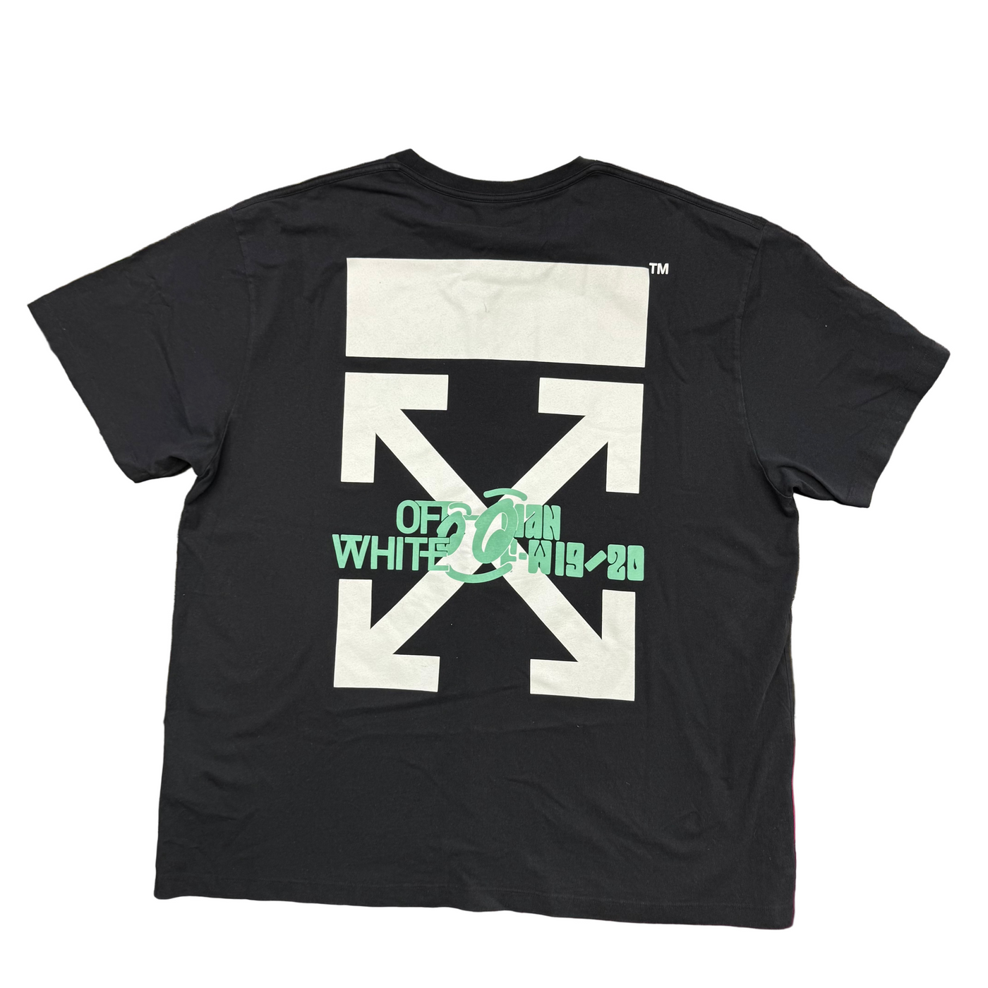 Off-White Waterfall Short Sleeve Over Tee Black