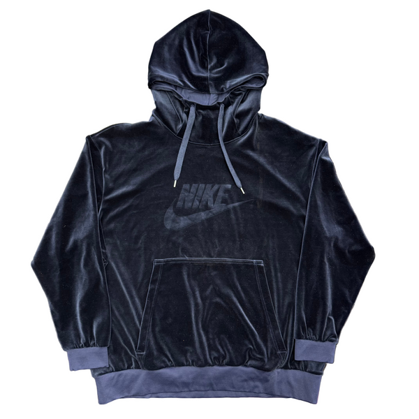 Nike Velour Hoodie Obsidian Blue