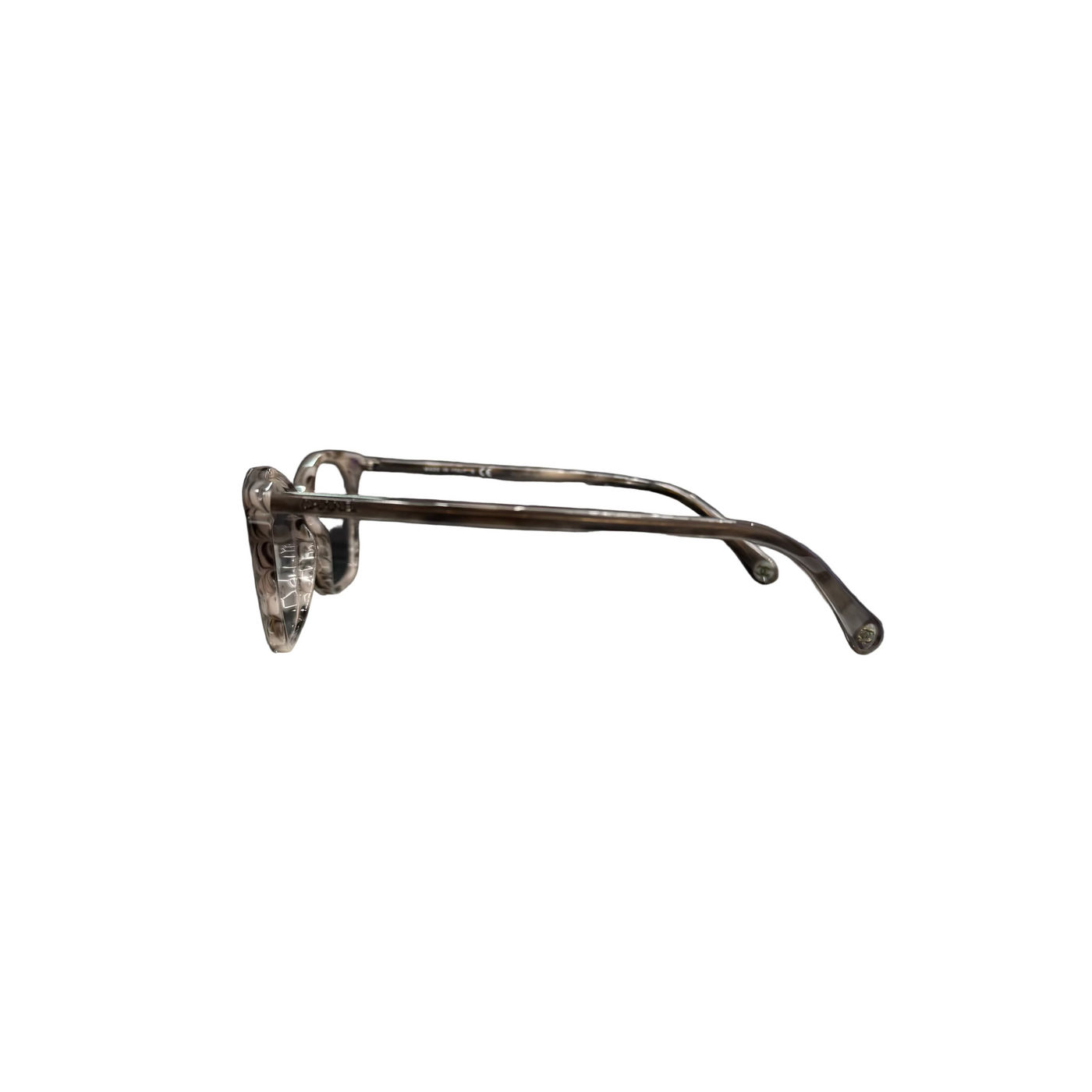 Chanel Optical Rectangle Eyeglasses Brown Acetate